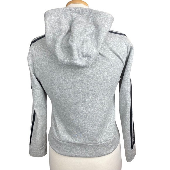 ADIDAS Logo Fleece Long Sleeve Hoodie Size Small - Picture 3 of 3